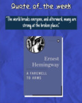 Ernest Hemingway - A Farewell to Arms by Creative Writing Club